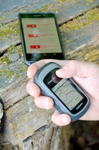 Per GPS-Gerät oder Handy  sind die Tourinfos jederzeit griffbereit. 