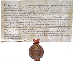 Die originale Urkunde von König Rudolf von Habsburg über die Verleihung der Reichsstadtprivilegien aus dem Jahr 1274 wird im Staatsarchiv Nürnberg aufbewahrt. 