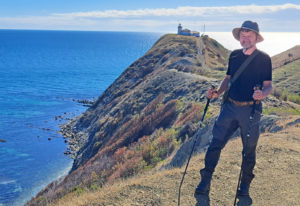 Ludwig Herz am Kap Emine, dem Endpunkt seiner Wandertour. „Ich bin mehr als froh, dass ich das gemacht habe“, so sein Resümee. Foto: Privat